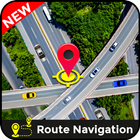 GPS mapa viver rua Visão & direção ícone