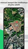 peta satelit dunia gps poster
