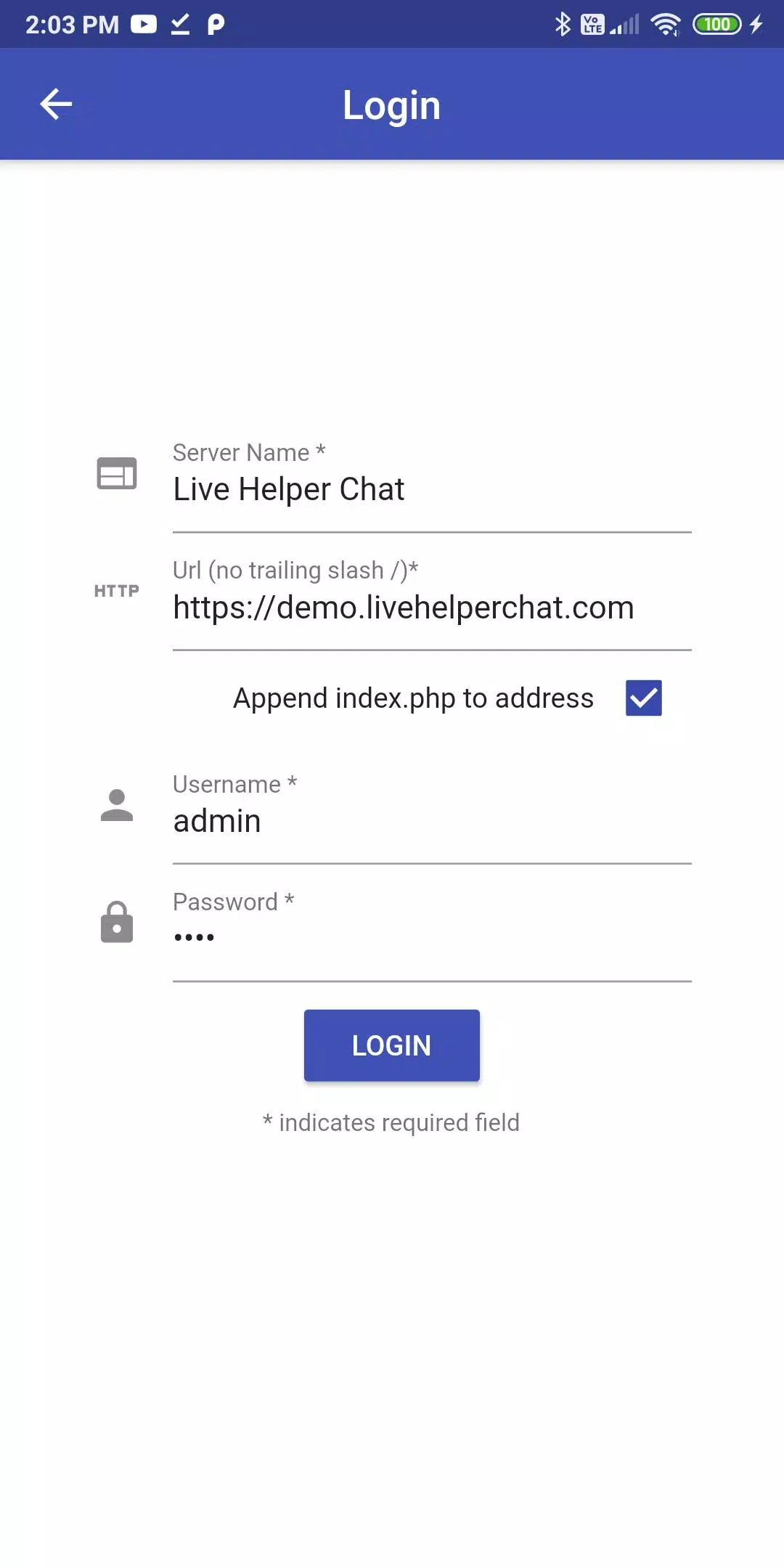 Helper live chat LiveChat