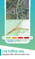 GPS en direct Itinéraire routier et carte Street capture d'écran 1