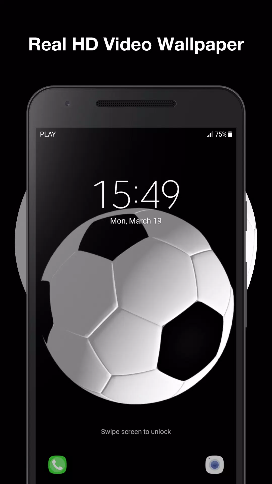 Soccer para Android baixar grátis. O papel de parede animado Futebol de  Android.