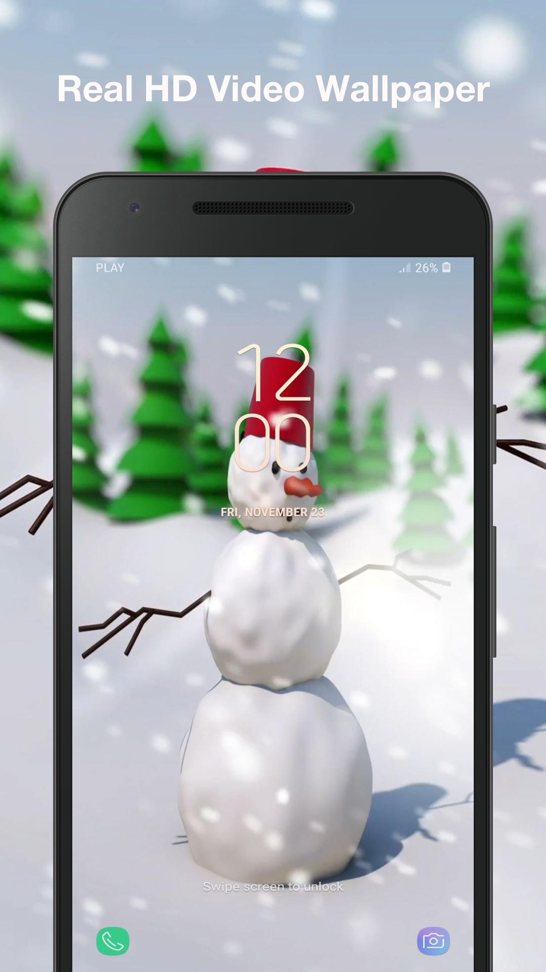 Android 用の 3d Snowman アニメーション壁紙 Apk をダウンロード
