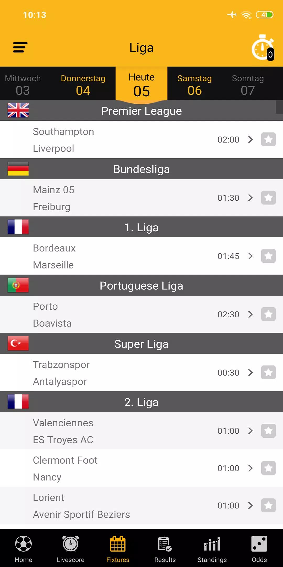 Fußball Live Ticker APK für Android herunterladen