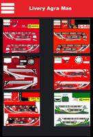 Livery Bus Agra Mas Double Decker Affiche