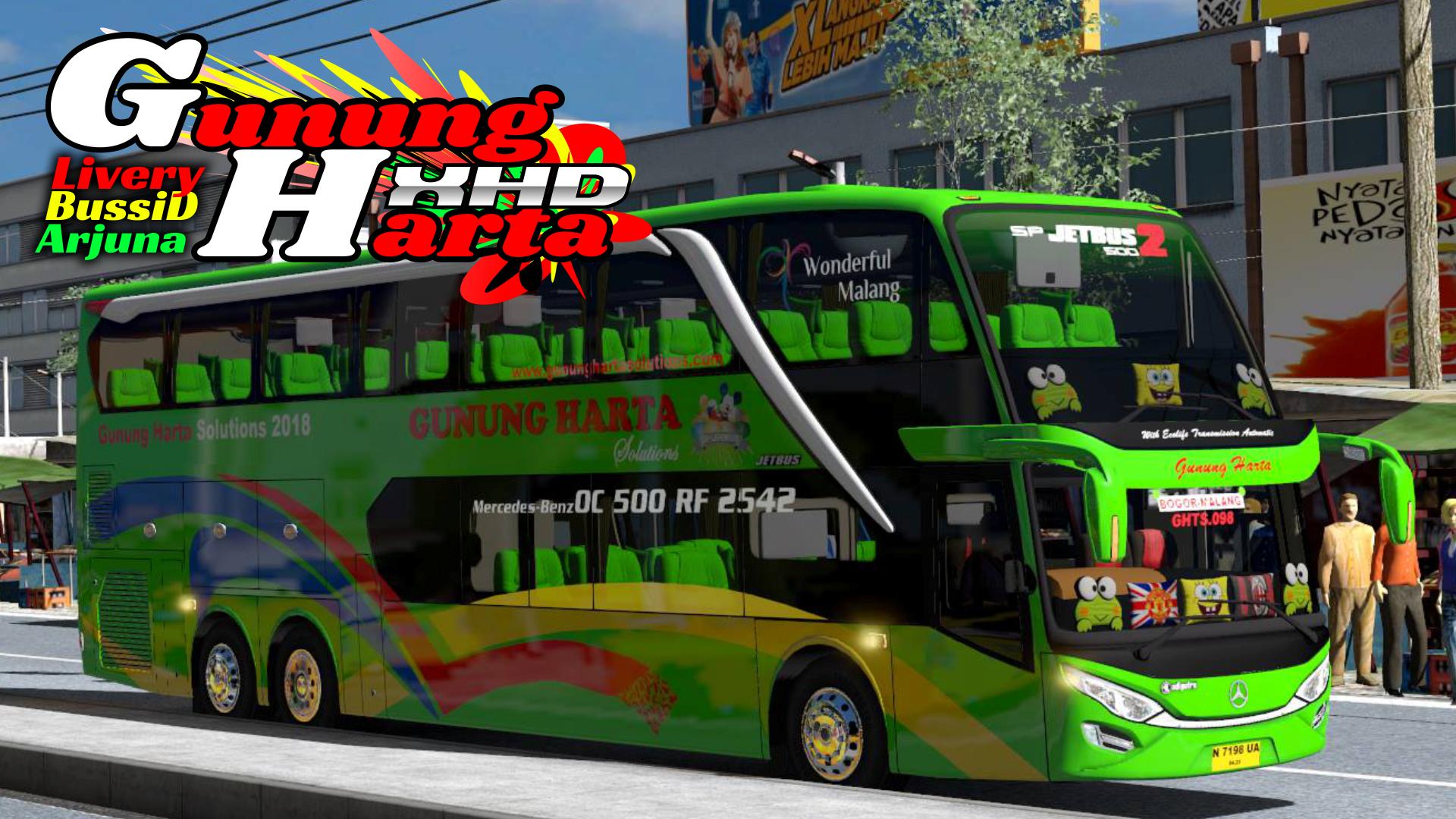 Download Livery Bussid Shd Gunung Harta Merah livery