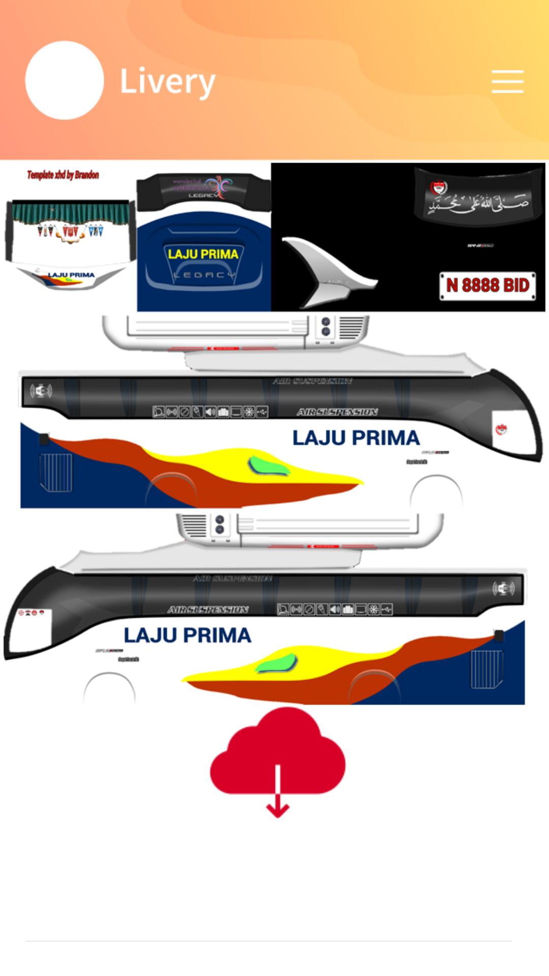 Livery Bussid Shd Laju Prima : Livery Bussid Kramat Djati ...