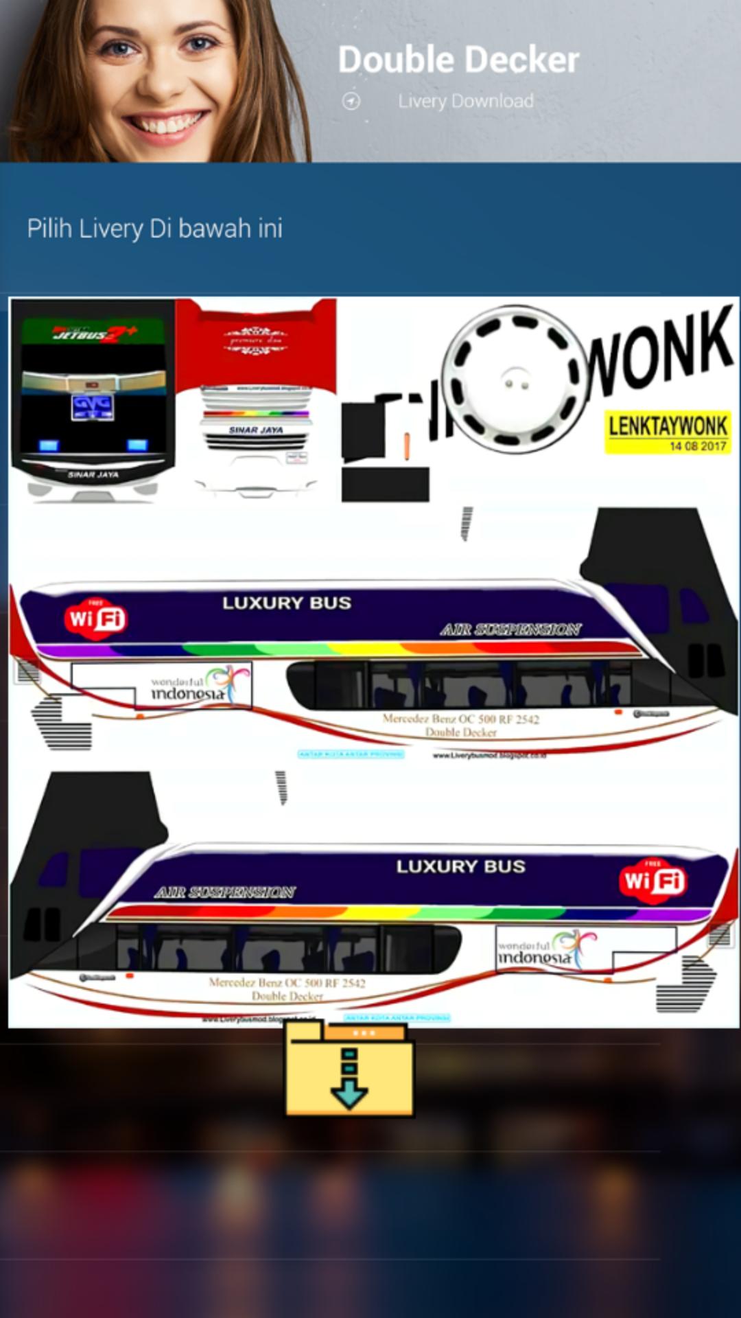 Livery Bussid Double Decker Mercedes Benz - livery truck anti gosip