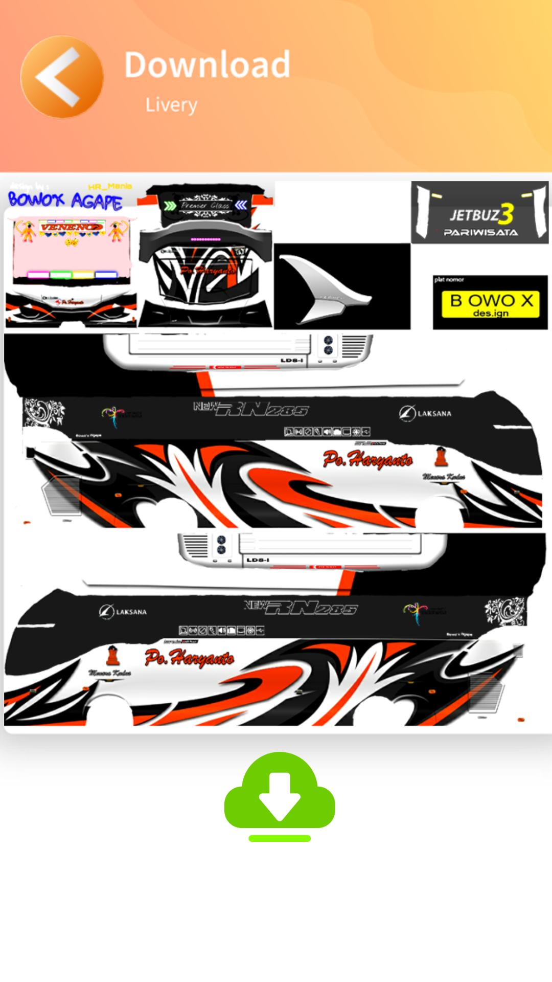 Download Livery Bussid Xhd Pariwisata - livery truck anti