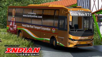 Bussid Indian Livery Skin الملصق