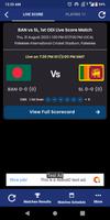 BAN vs ZIM Live Cricket Score Affiche
