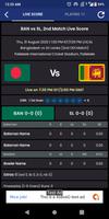 BAN vs ZIM Live Cricket Score capture d'écran 1