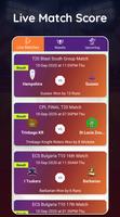 Cricket Live Score capture d'écran 1