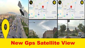 Live satellite view : Gps maps travel navigation Affiche