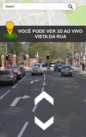 viver rua Visão navegação E satélite mapas Cartaz