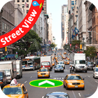 vista panorâmica da rua ao vivo - mapa vivo da ícone