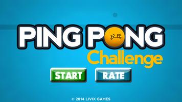 Ping Pong Challenge Plakat