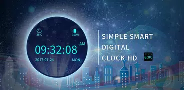 Widget orologio digitale