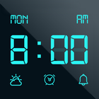 Widget horloge numérique icône