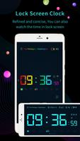 Digital clock widget poster