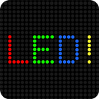 Bannière LED clignotante icône