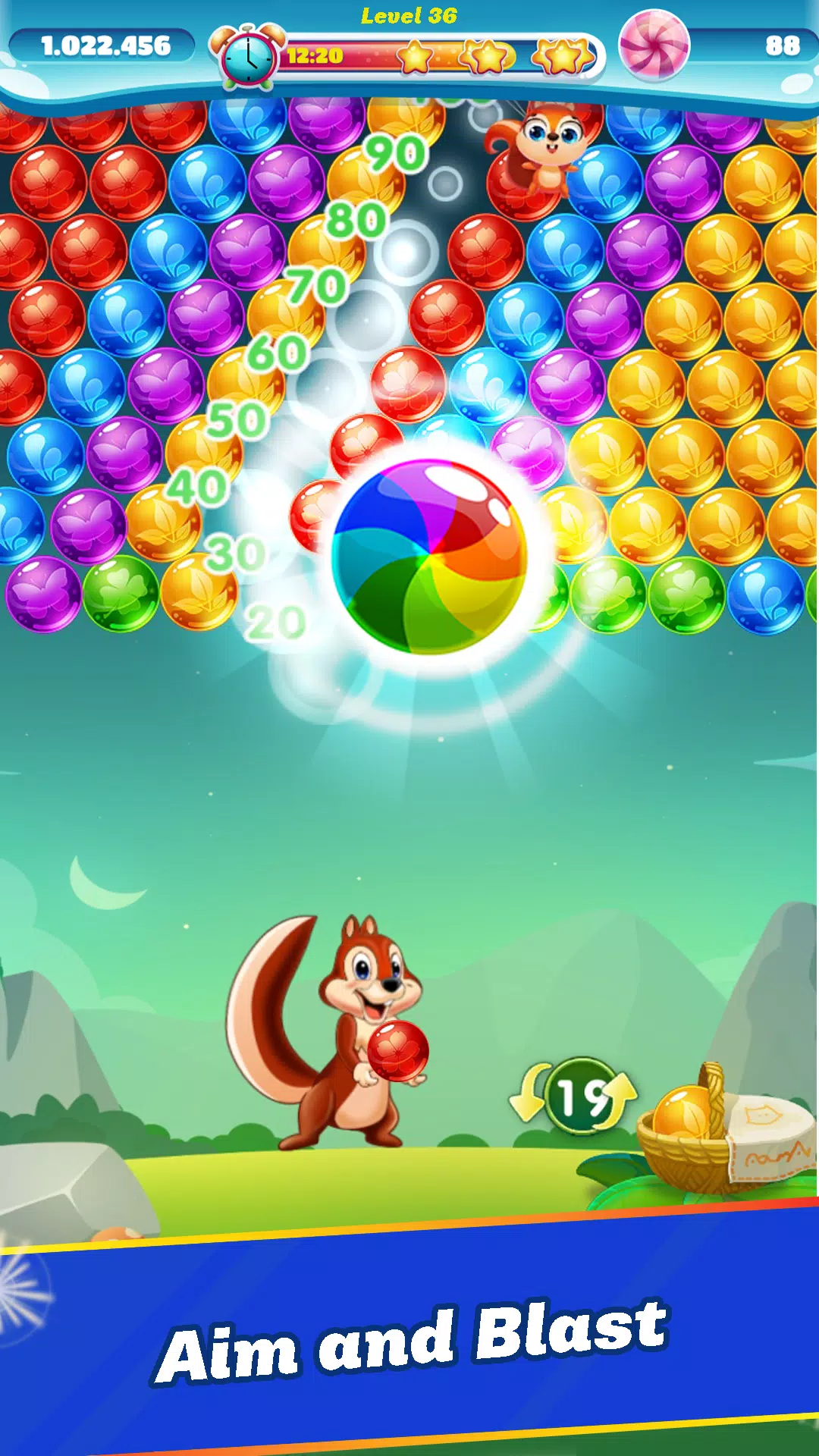 Bubble Shooter Rainbow - Shoot and Pop Puzzle Level 31 - 40