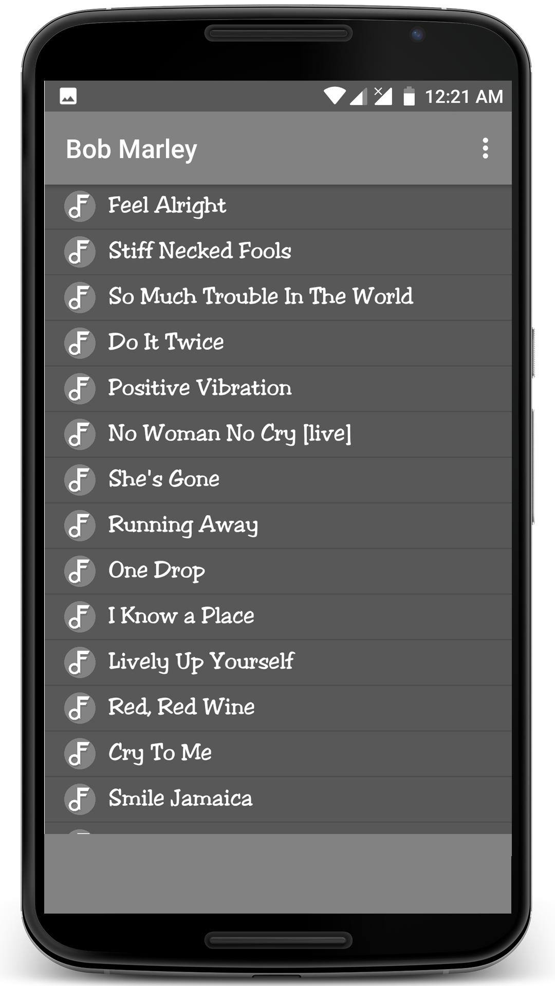 Bob Marley All Song Lyrics APK pour Android Télécharger