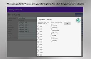 Weekly Time Card capture d'écran 3