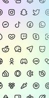 NYON DARK Icon Pack الملصق