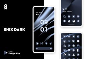 ENIX DARK Icon Pack الملصق