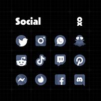 ENIX DARK Icon Pack تصوير الشاشة 1