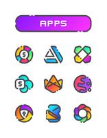 برنامه‌نما GRADION Icon Pack عکس از صفحه