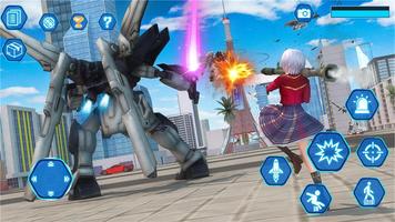 School Simulator Mech Fight 3D captura de pantalla 1