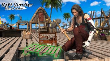 Raft Survivor & Match Game captura de pantalla 1
