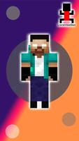 Herobrine Skins for Minecraft Poster