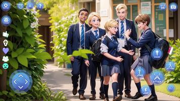 US School Simulator Game Poster