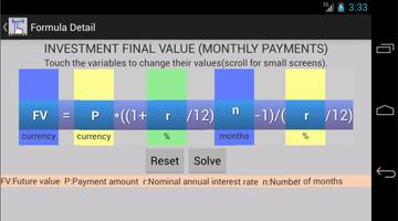 Finance Formulas capture d'écran 2