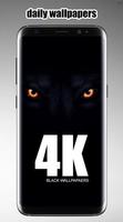 4k fonds d'écran noirs Affiche