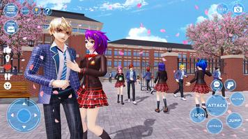 Anime Girl School Simulator capture d'écran 1