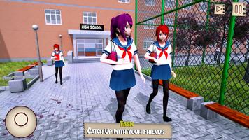 Anime High School Girl Plakat