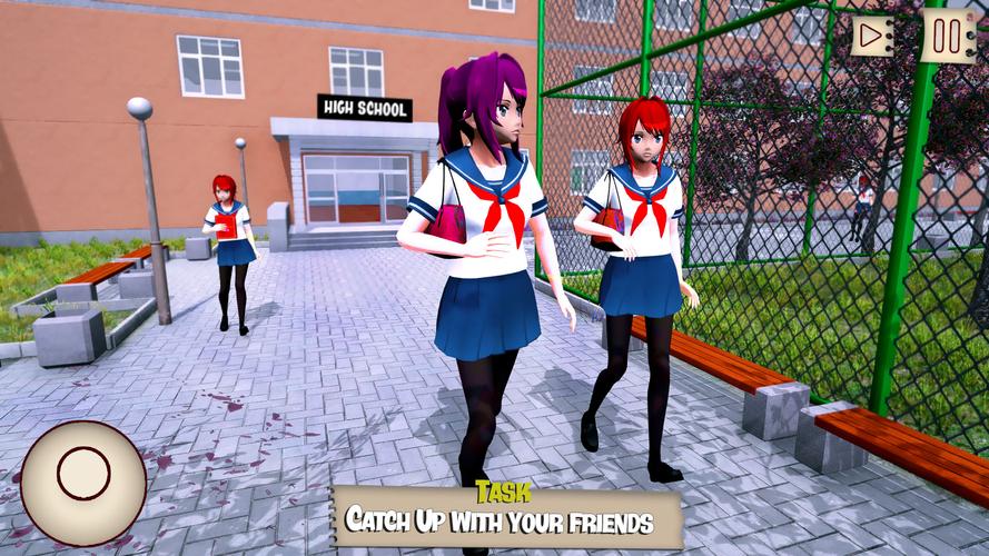 Descarga de APK de Anime Girl vida Simulador escuela virtual juego para  Android