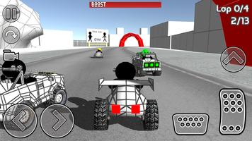Stickman Car Racing capture d'écran 2