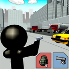 Stickman City Shooting 3D-icoon