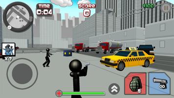 پوستر Stickman City Shooting 3D