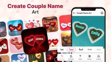 1 Schermata Stylish Love Name Art & Pics