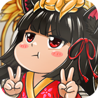 Isekai Samurai Cat Kawaii ícone