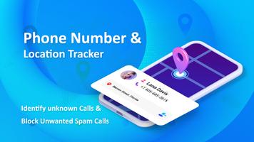 Phone Number&Location Tracker Affiche