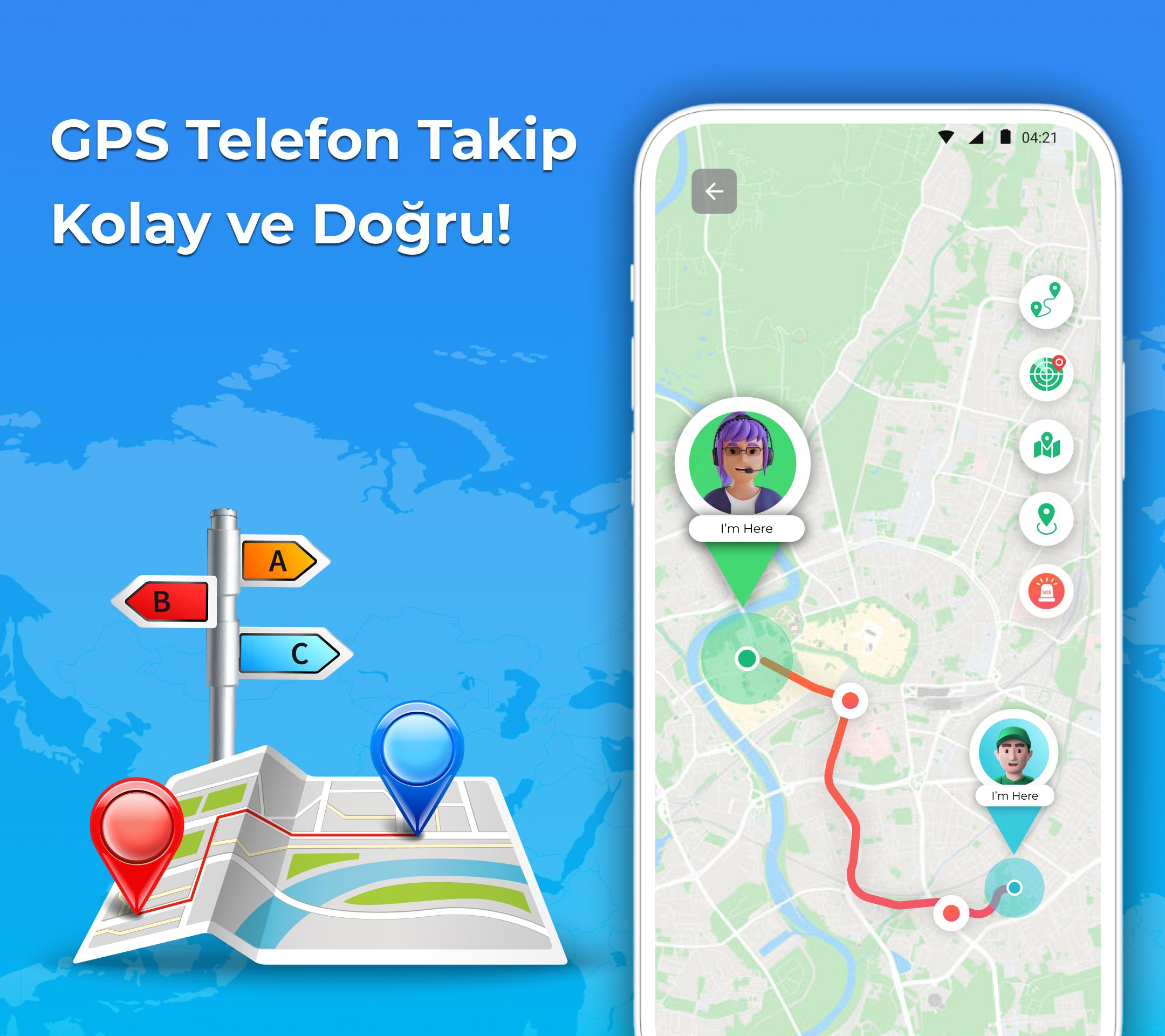 Android İndirme için GPS Telefon Takip: Konum Takip APK