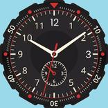 الساعة على شاشة