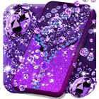 Purple diamond lock screen simgesi