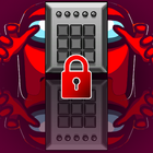 among us live wallpaper lock screen among lock icon